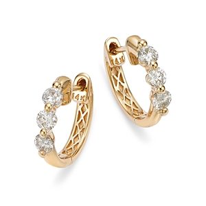 Bloomingdale's Diamond Hoop Earrings in 14K Yellow Gold, 0.50 ct. t.w.- 4835141