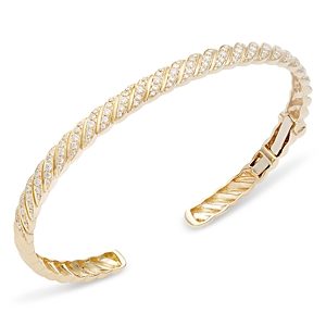 Bloomingdale's Diamond Cuff Bangle Bracelet in 14K Yellow Gold, 0.80 ct. t.w.- 4835131