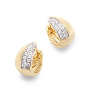 Bloomingdale's Diamond Hoop Earrings in 14K Yellow Gold, 0.25 ct. t.w.- 4835134