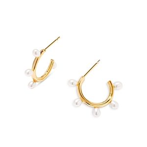 Kendra Scott Leighton Pearl Huggie Earrings- 4769425
