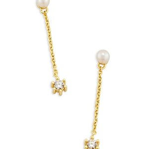 Kendra Scott Leighton Pearl Linear Earrings- 4769426