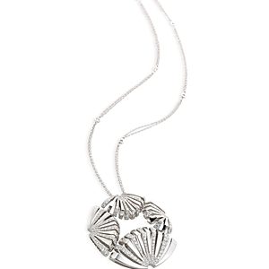 Miseno Jewelry 18K White Gold Raggie Diamond Pave Fan Pendant Necklace, 18- 4854317