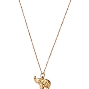 Bloomingdale's Baby Elephant Pendant Necklace in 14K Yellow Gold, 18- 4851713