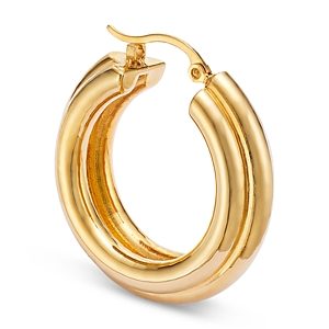 Bloomingdale's Polished Triple Medium Hoop Earrings in 14K Yellow Gold- 4851729