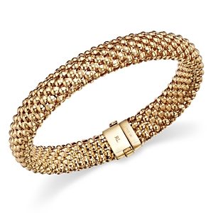 Bloomingdale's Popcorn Link Bracelet in 14K Yellow Gold- 4851301