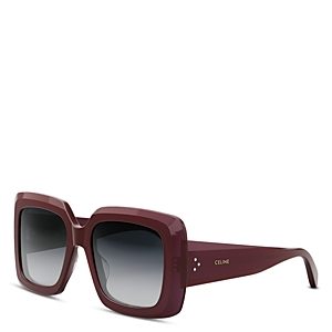 Celine Bold 3 Dots Square Sunglasses, 54mm- 4844207