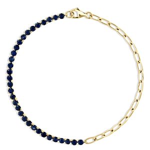 Bloomingdale's Sapphire Bracelet in 14K Yellow Gold- 4841859