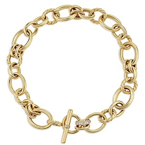 David Yurman 18K Yellow Gold Mercer Diamond Pave Link Chain Necklace, 20- 4726301
