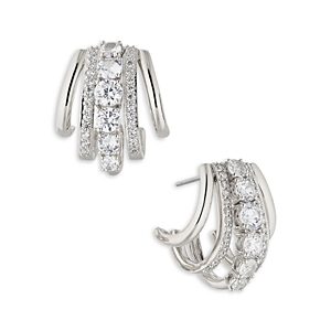 Nadri Cleo Mixed Hoop Earrings- 4768331