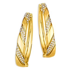Bloomingdale's Diamond Hoop Earrings in 14K Yellow Gold, 0.36 ct. t.w.- 4860893
