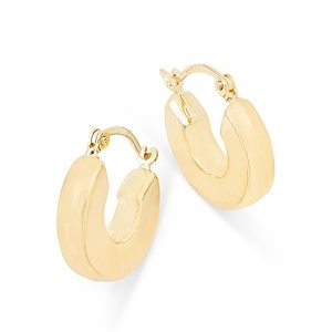 Bloomingdale's Chunky Round Hoop Earrings in 14K Yellow Gold- 4851307