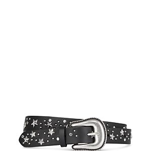 The Kooples Women's Star Studded Thin Leather Belt- 4854568