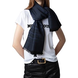 Zadig & Voltaire Glenn Rock Jacquard Scarf- 4746702