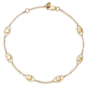 Moon & Meadow 14K Yellow Gold Evil Eye Link Bracelet- 4834150