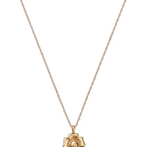 Moon & Meadow 14K Yellow Gold Flower Pendant Necklace, 18- 4834141