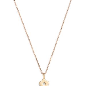 Moon & Meadow 14K Yellow Gold Flower Pendant Necklace, 18- 4834142