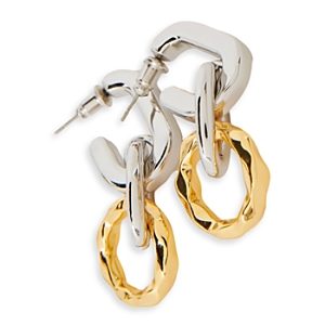Maje Punkbo Mixed Link Drop Earrings in Two Tone- 4795162