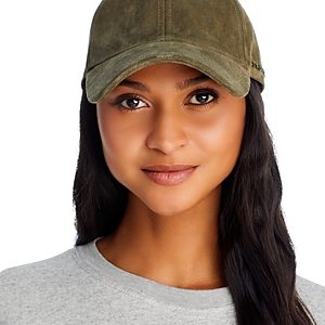 rag & bone Liam Suede Leather Baseball Cap- 4801954