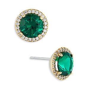 Nadri Round Halo Stud Earrings- 4768775