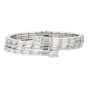 Nadri Multi Row Baguette Coil Bracelet- 4768761