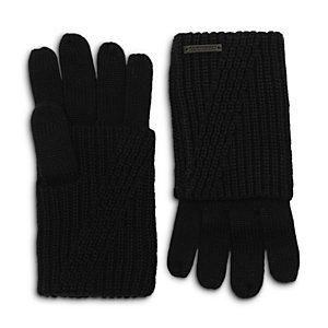 Allsaints Traveling Rib Foldover Gloves- 4801926