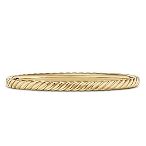 David Yurman Sculpted Cable Bangle Bracelet in 18K Yellow Gold- 4726276