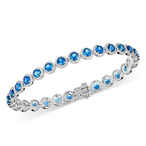 Le Vian 18K White Gold Sapphire & Diamond Bracelet- 4699546
