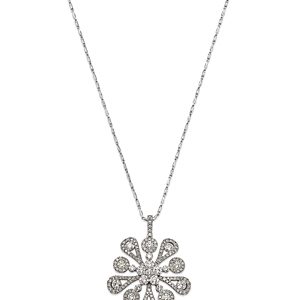 Bloomingdale's Diamond Flower Pendant Necklace in 14K White Gold, 2.30 ct. t.w.- 4869177