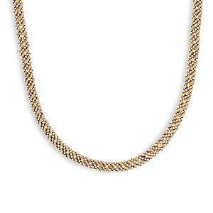 Bloomingdale's 14K White & Yellow Gold Beaded Rope Necklace, 18- 4851337