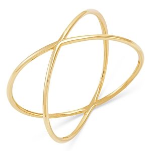 Moon & Meadow 14K Yellow Gold X Ring- 4851349