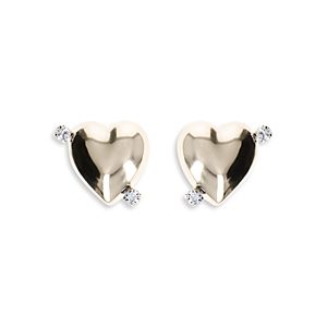 Justine Clenquet Juno Crystal & Heart Stud Earrings- 4797682