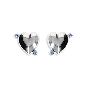 Justine Clenquet Juno Crystal & Heart Stud Earrings- 4797682
