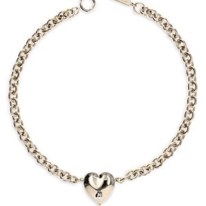 Justine Clenquet Nic Ball & Heart Pendant Choker Necklace in Two Tone, 15- 4797691