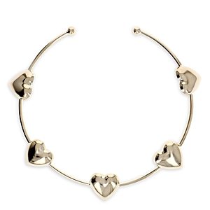 Justine Clenquet Petra Heart Station Rigid Choker Necklace, 5.51- 4797692
