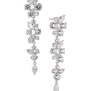 Nadri Chiara Cluster Linear Drop Earrings- 4768796