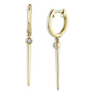 Moon & Meadow 14K Yellow Gold Diamond Lance Drop Earrings- 4876164