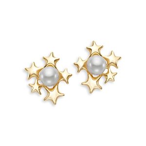 Bloomingdale's Cultured Freshwater Pearl Star Cluster Stud Earrings in 14K Yellow Gold- 4859595