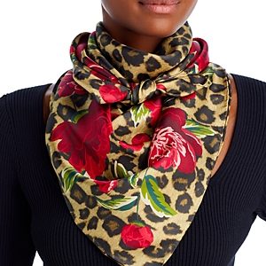 Echo Leopard Garden Square Silk Scarf - 100% Exclusive- 4823321