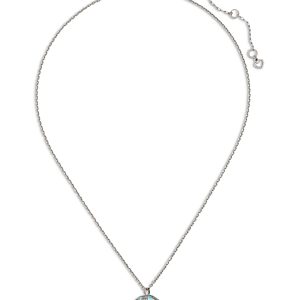 kate spade new york Beaming Bright Pave Disco Ball Pendant Necklace in Silver Tone, 16-19- 4768395