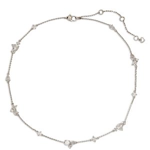 kate spade new york Beaming Bright Cubic Zirconia Scatter Necklace in Silver Tone, 16-19- 4871613