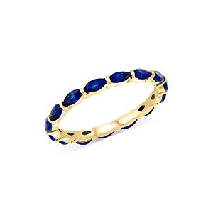 Bloomingdale's Blue Sapphire Eternity Band in 14K Yellow Gold- 4841858