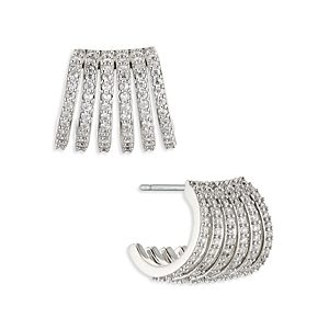 Ajoa by Nadri Illusion Multi Cage Cuff Earrings- 4772067