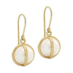 L. Klein 18K Yellow Gold Celeste Cultured Freshwater Pearl Drop Earrings- 4899622