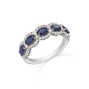 Bloomingdale's Precious Stone & Diamond Band in 14K White Gold- 4875371