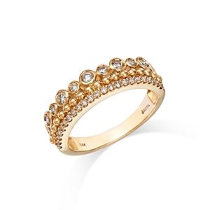 Bloomingdale's Diamond Triple Row Ring in 14K Yellow Gold, 0.40 ct. t.w.- 4875363