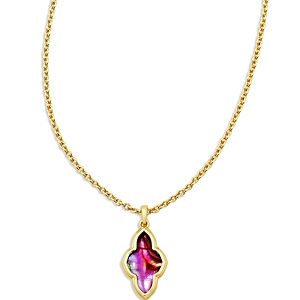 Kendra Scott Abbie Framed Medallion Pendant Necklace in 14K Gold Plated, 19- 4783124
