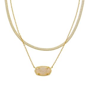 Kendra Scott Elisa Herringbone Multi Strand Necklace, 16- 4783127