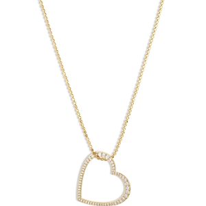 Nadri Pave Heart Pendant Necklace, 18-20- 4768871