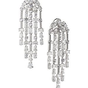 Nadri Rockstars Mixed Cubic Zirconia Chandelier Earrings- 4768861
