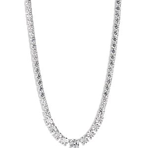 Nadri Rockstars Cubic Zirconia Collar Necklace in Rhodium Plated, 16- 4768845
